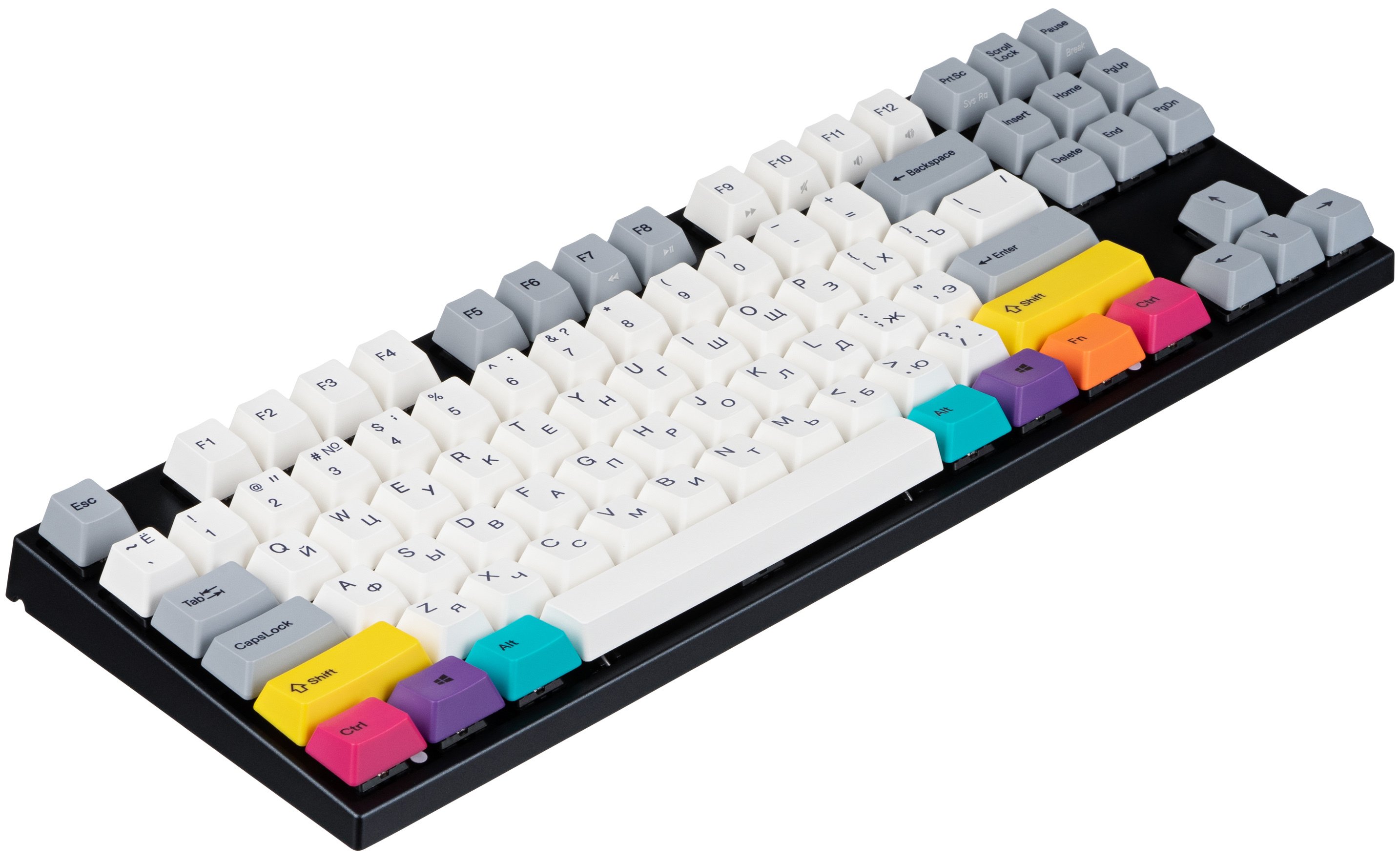 Игровая клавиатура Varmilo MA87M V2 CMYK, EC Rose V2,RU (A33A024B0A3A06A007) фото 3