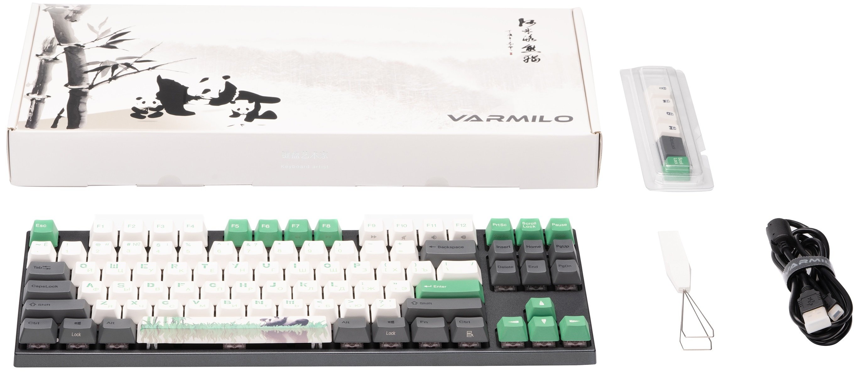 Ігрова клавіатура Varmilo MA87M Panda R2, EC Sakura V2 (MA87MA029A9A4A06A026)фото12