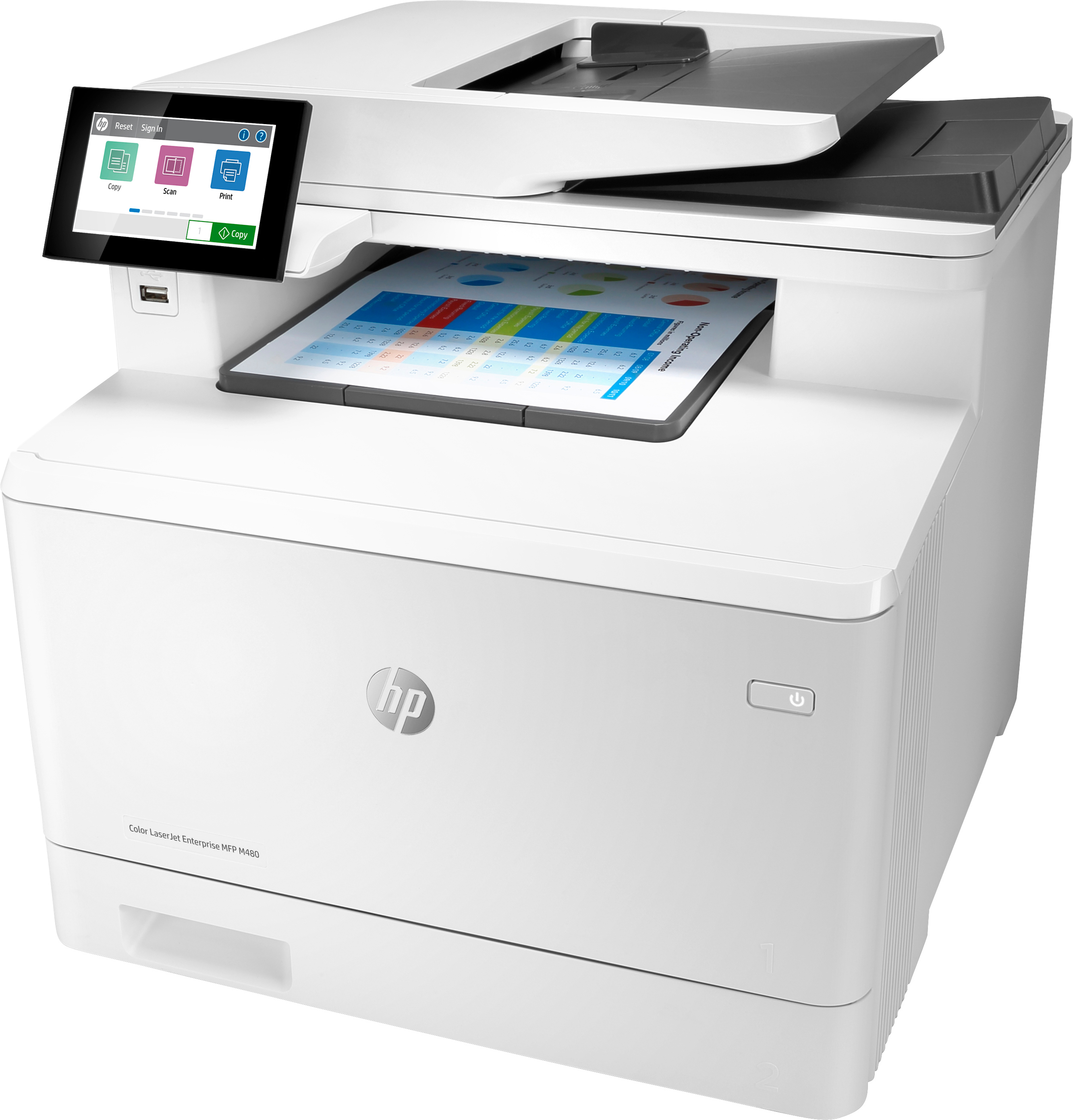 МФУ лазерное HP Color LJ Enterprise M480f (3QA55A) фото 3