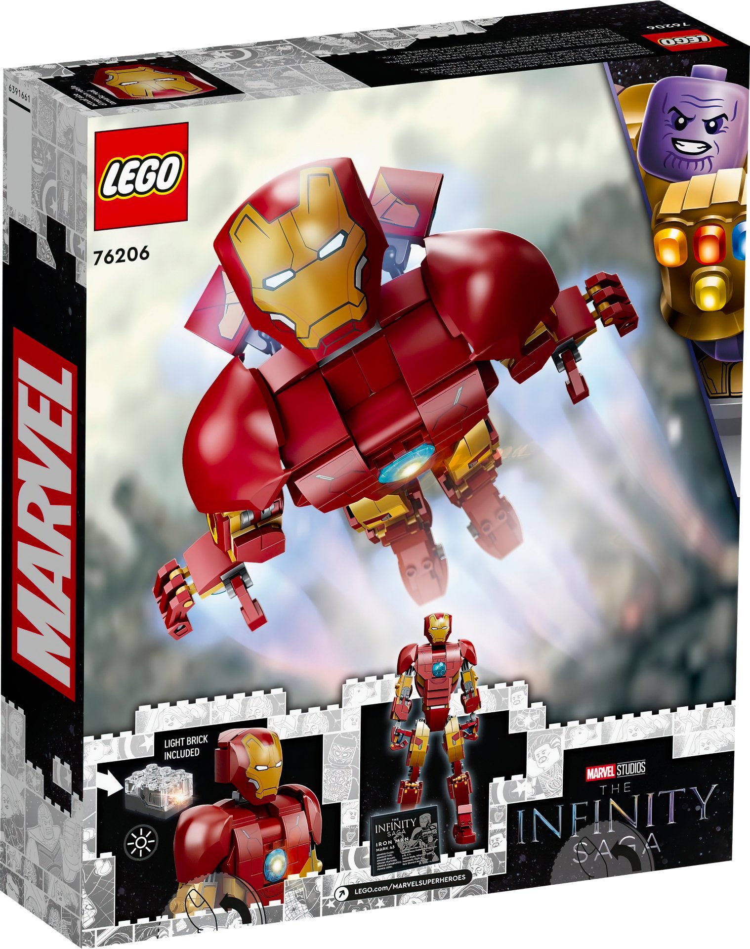 LEGO 76206 Marvel Фигурка Железного человека фото 5