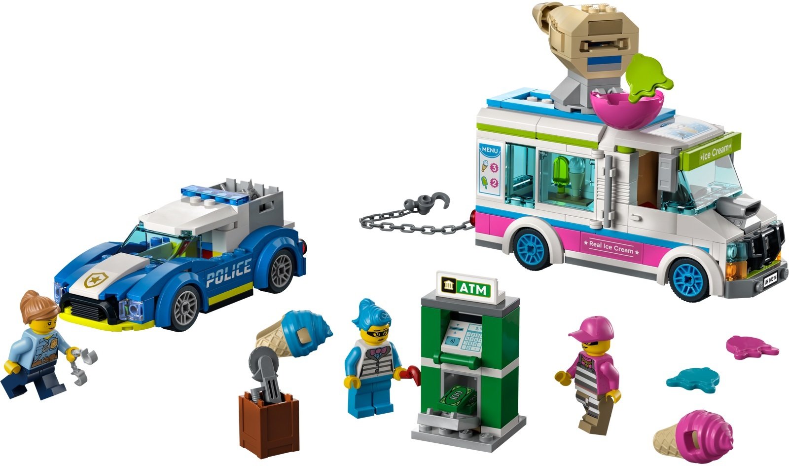 LEGO 60314 City Поліцейське переслідування фургона з морозивомфото2