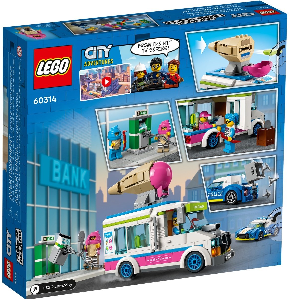 LEGO 60314 City Полицейское преследование фургона с мороженым фото 12