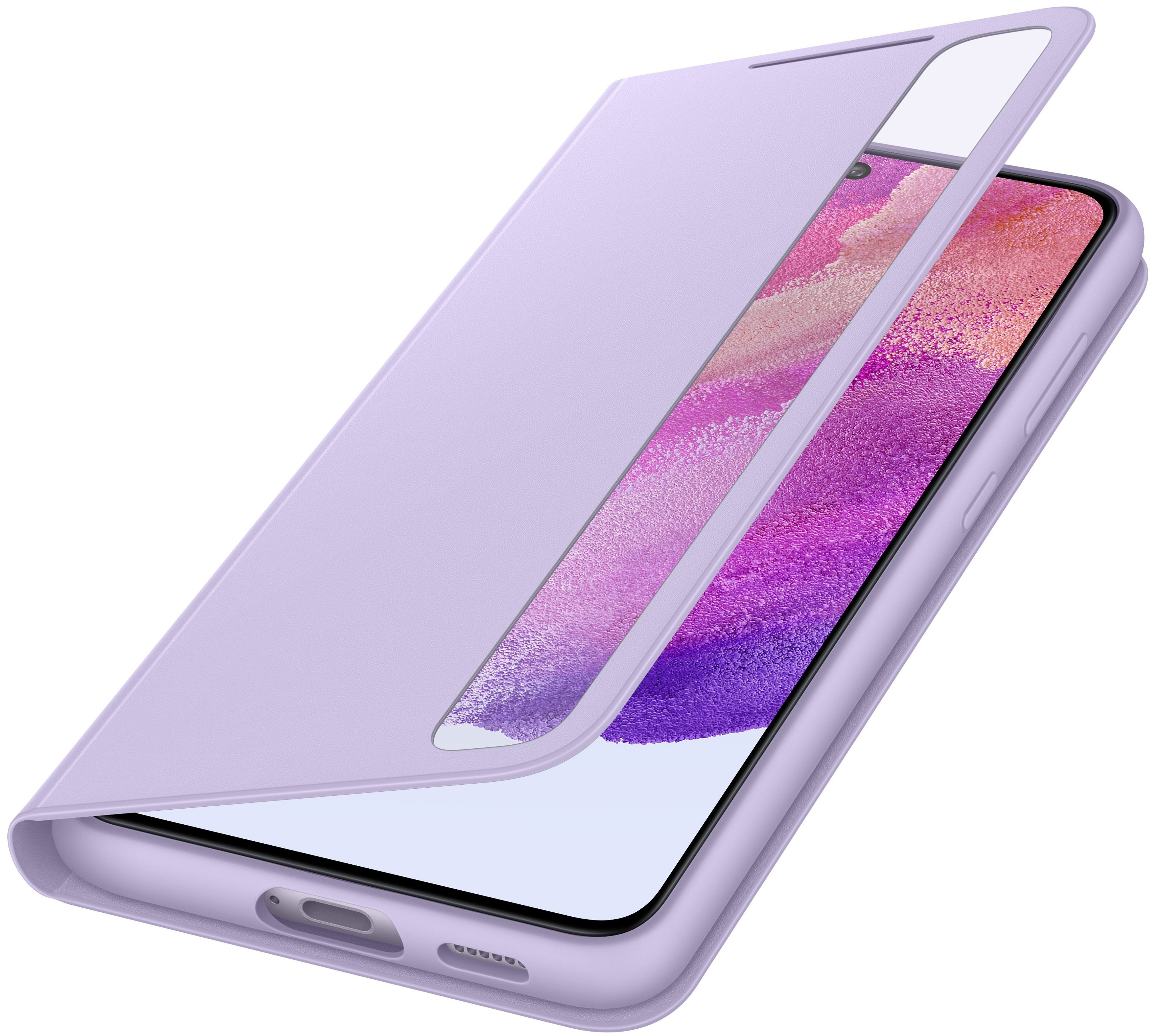 Чохол Samsung для Galaxy S21 FE (G990) Smart Clear View Cover Lavender (EF-ZG990CVEGRU)фото4