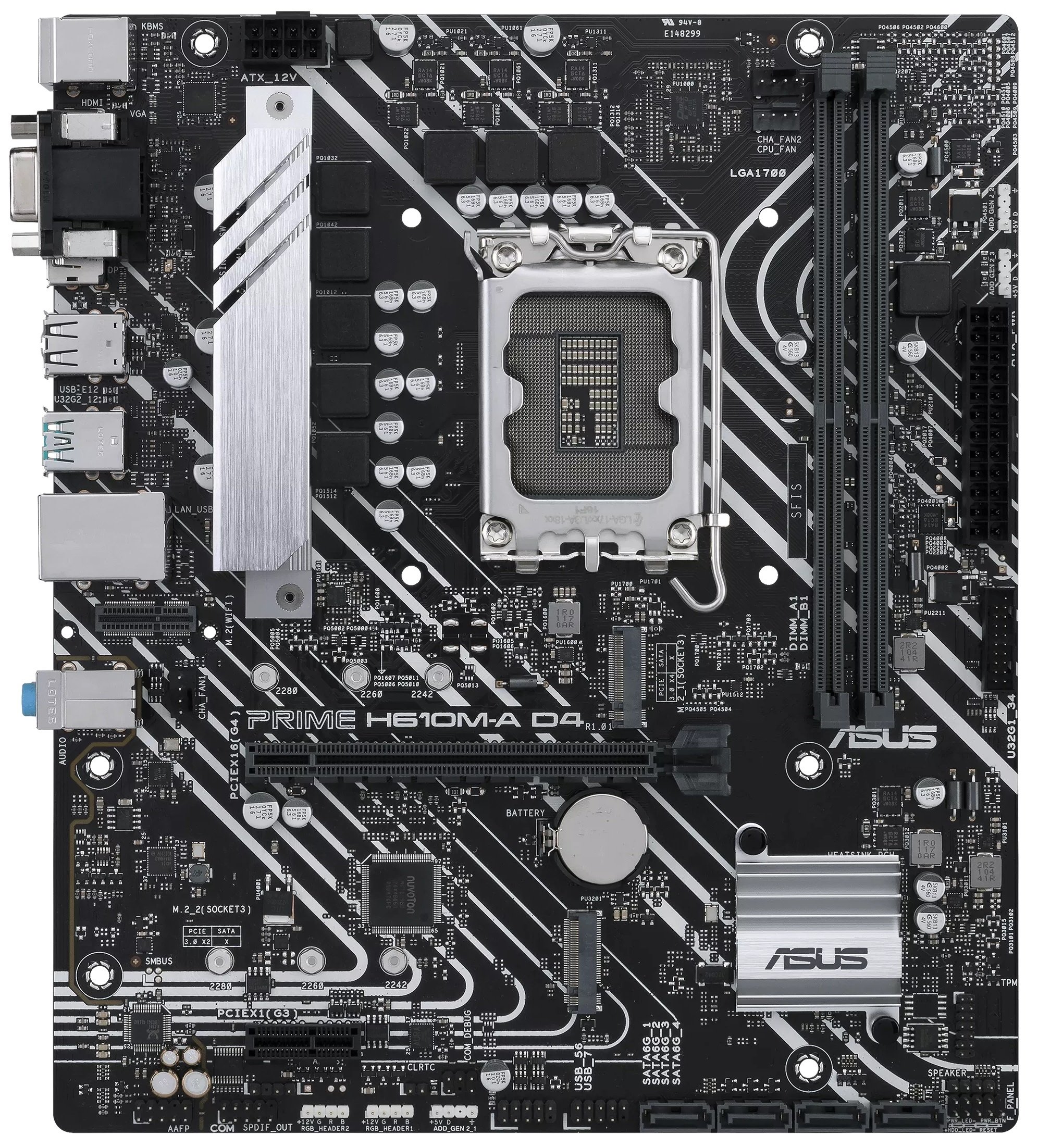 Материнcкая плата ASUS PRIME H610M-A D4-CSM фото2