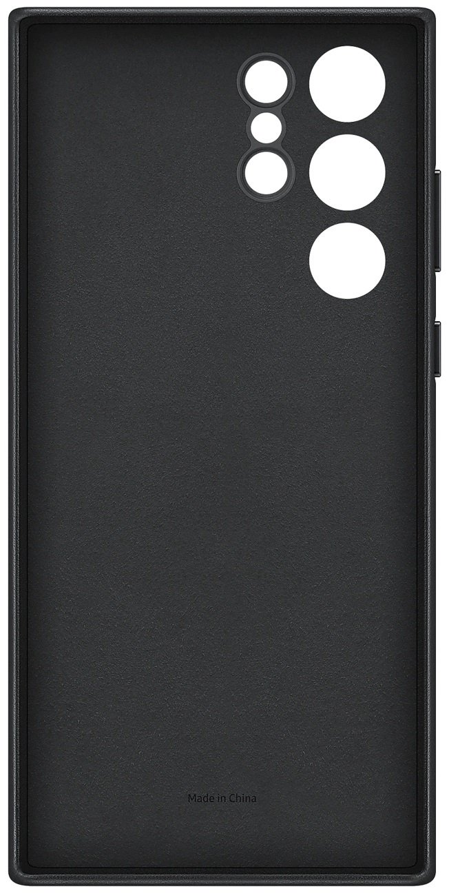 Чохол Samsung для Galaxy S22 Ultra Leather Cover Black (EF-VS908LBEGRU)фото2