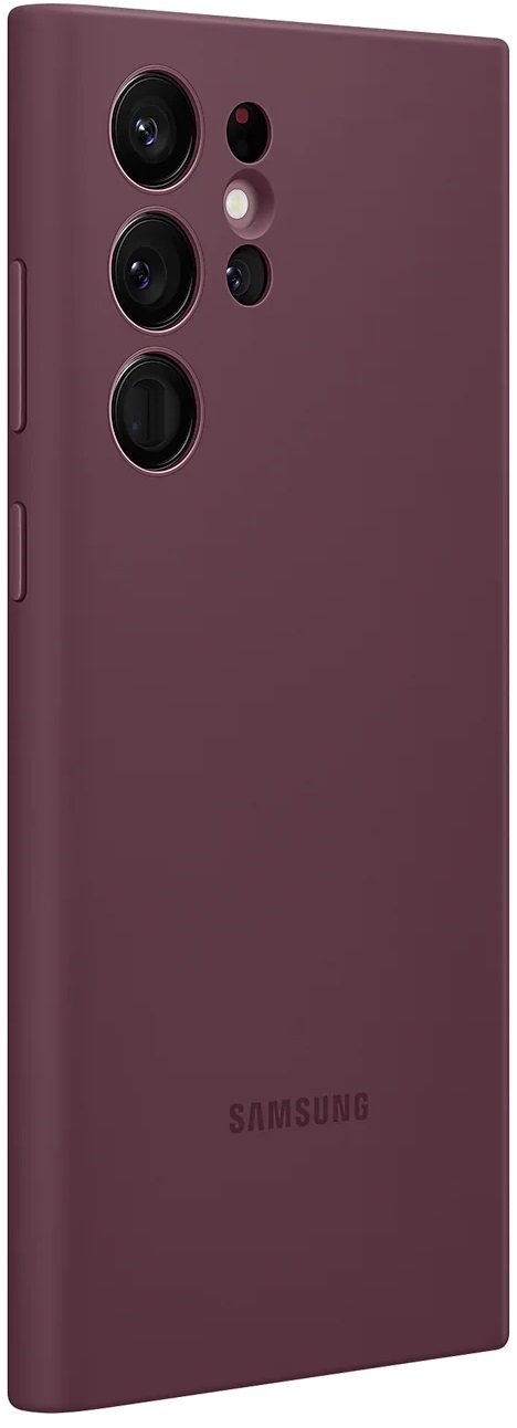 Чохол Samsung для Galaxy S22 Ultra Silicone Cover Burgundy (EF-PS908TEEGRU)фото5