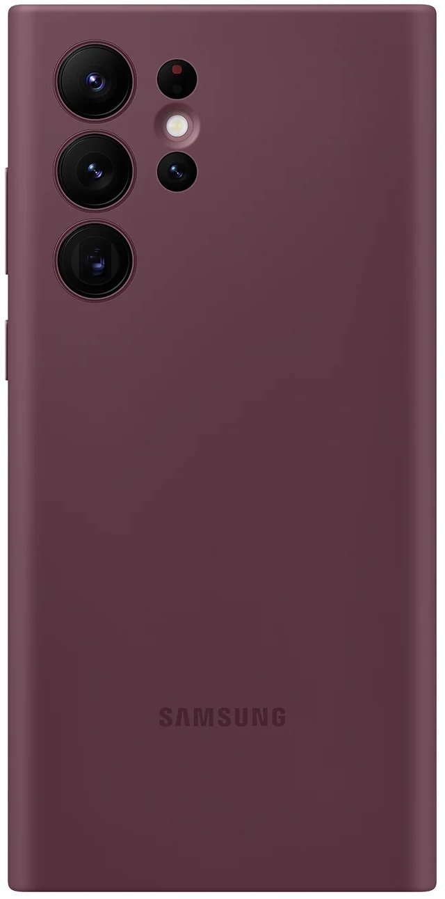 Чехол Samsung для Galaxy S22 Ultra Silicone Cover Burgundy (EF-PS908TEEGRU) фото 4