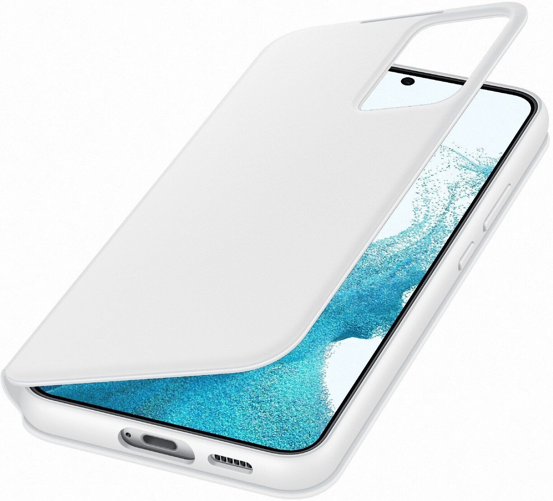 Чехол Samsung для Galaxy S22+ Smart Clear View Cover White (EF-ZS906CWEGRU) фото 2