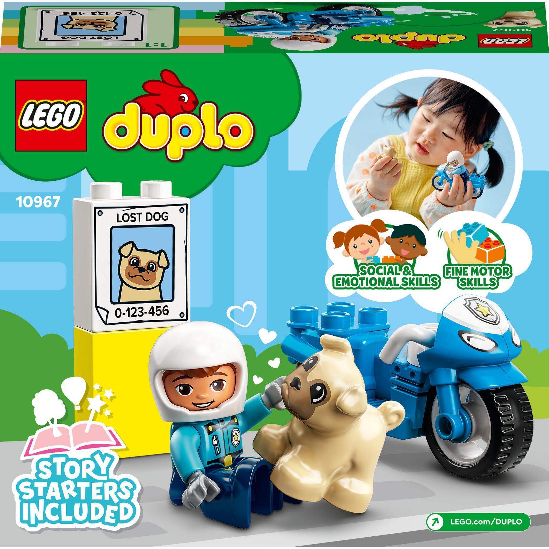 LEGO 10967 DUPLO Town Полицейский мотоцикл фото 11