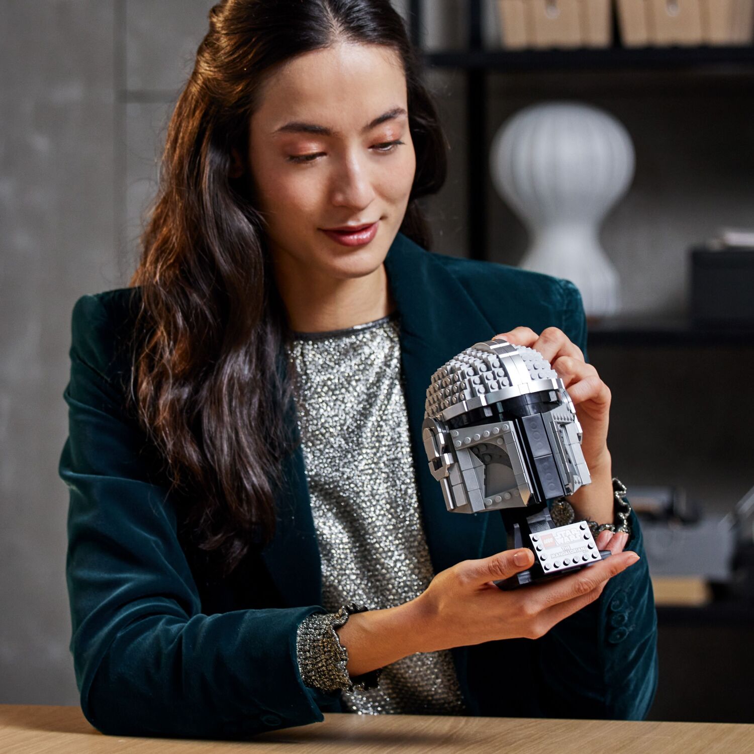 LEGO 75328 Star Wars Шлем Мандалорца фото