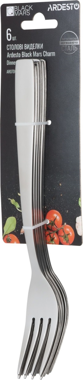 Набор столовых вилок Ardesto Black Mars Charm 6 предметов (AR0706CF) фото