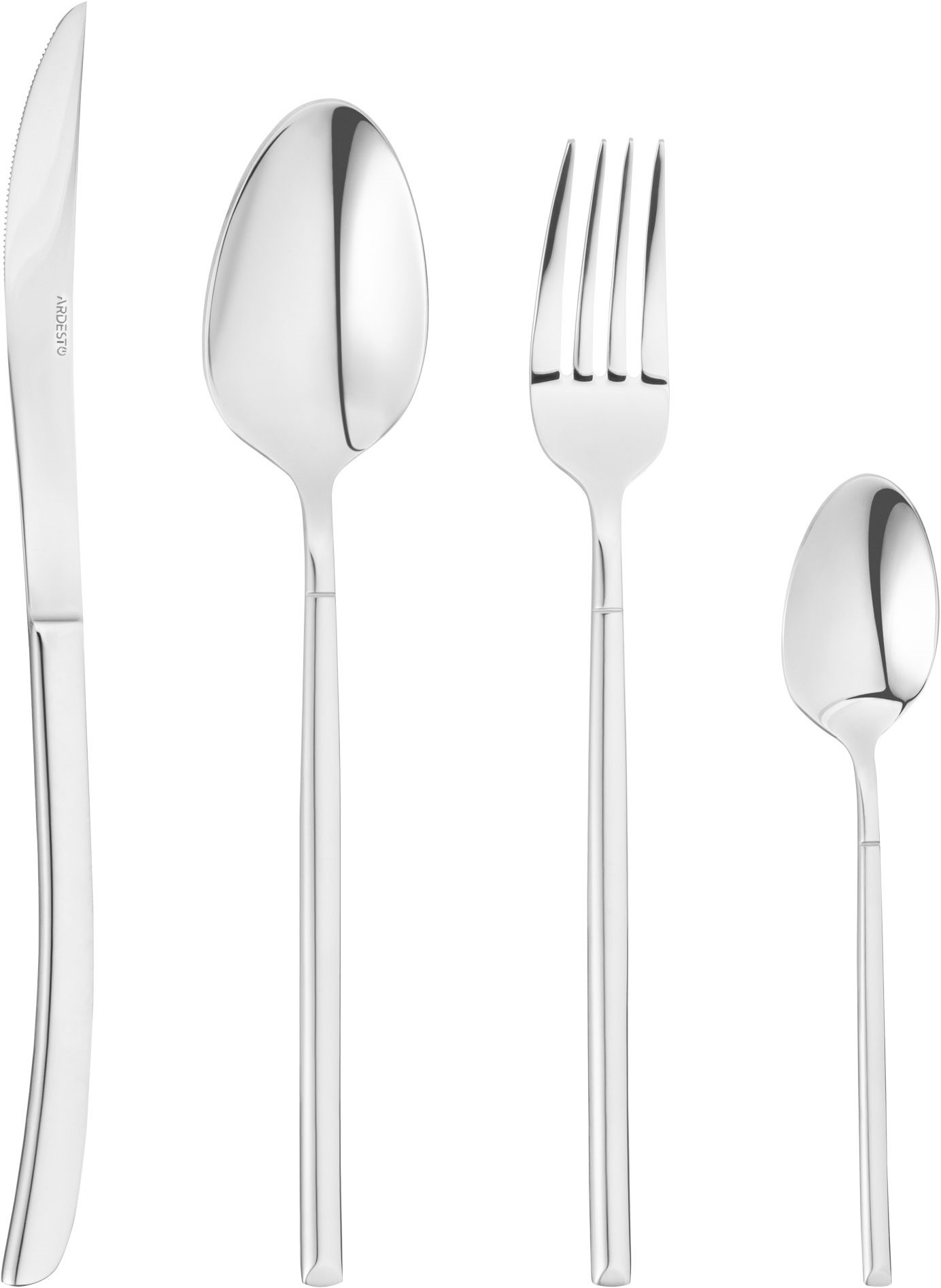 Набор столовых приборов ARDESTO Black Mars Monza 24 предмета (AR0724MS) фото 4