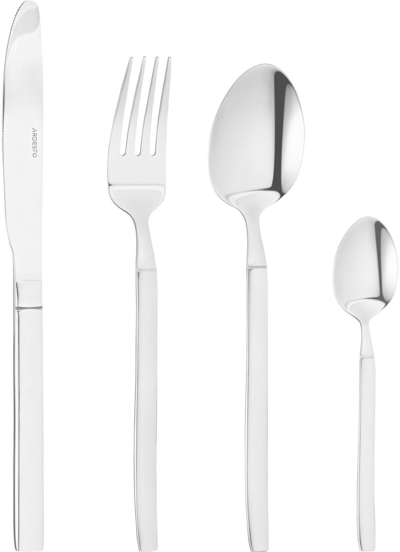 Набор столовых приборов Ardesto Gemini Lucca 24 прибора (AR1924LCS) фото 4