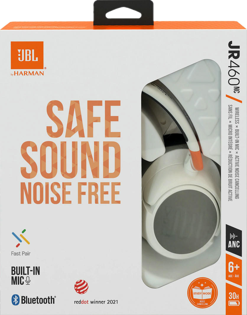 Навушники Bluetooth JBL JR460 NC White (JBLJR460NCWHT)фото9