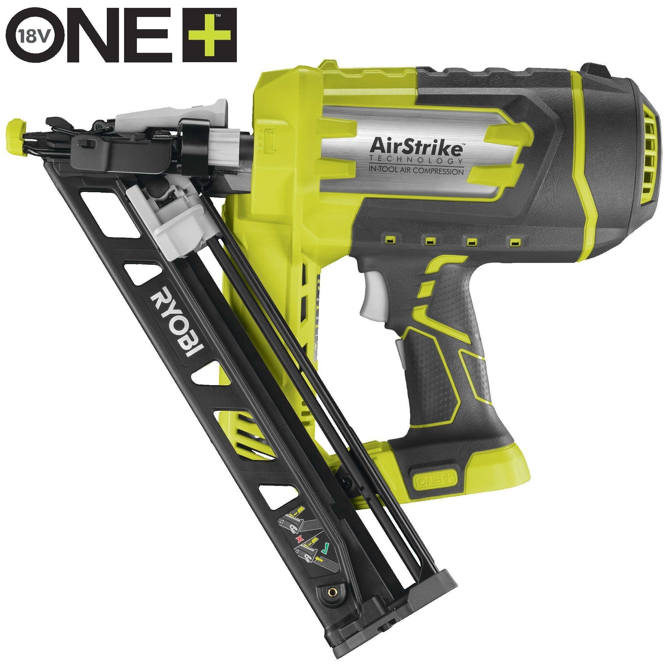 Гвоздезабиватель Ryobi ONE+ R15GN18-0, без АКБ и ЗУ (5133005297) фото 
