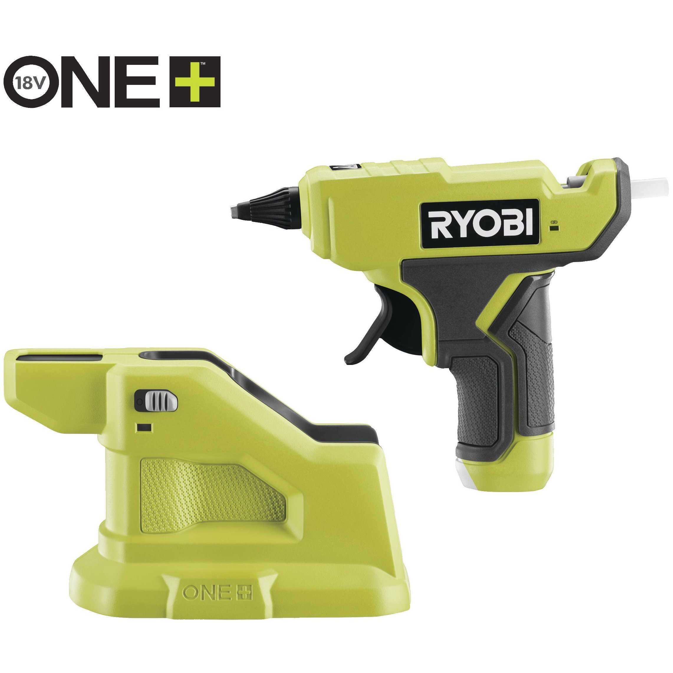 Пистолет клеевой Ryobi ONE+ RGLM18-0, без АКБ и ЗУ (5133005001) фото 2