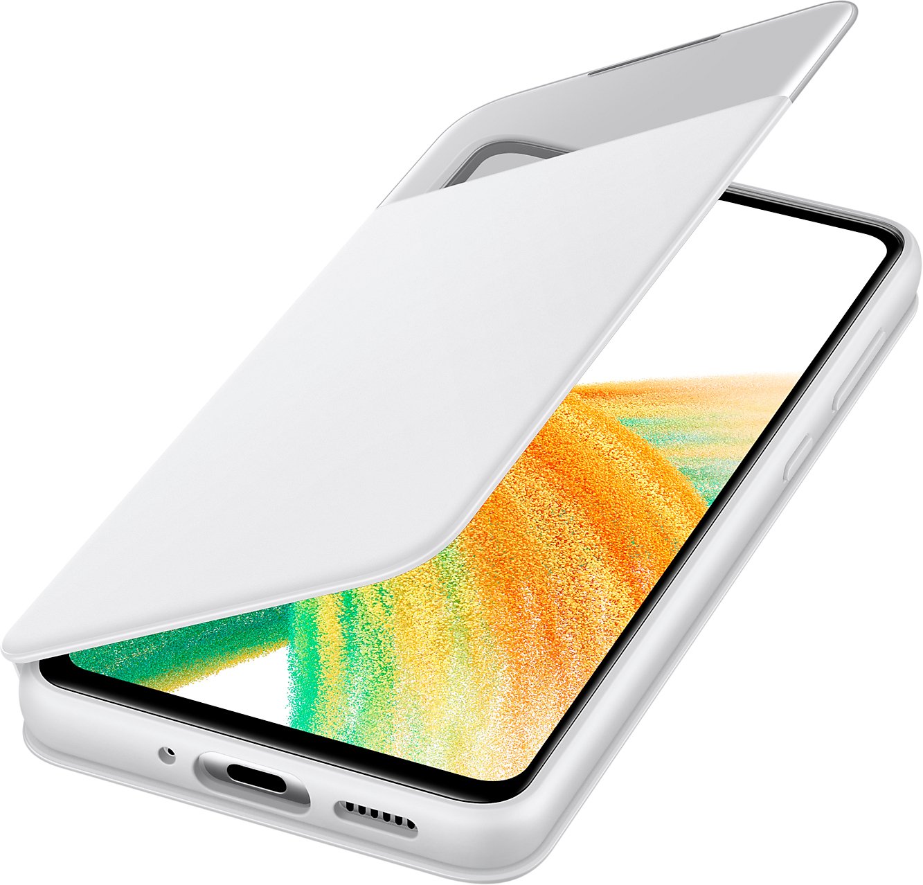 Чохол Samsung для Galaxy A33 5G Smart S View Wallet Cover White (EF-EA336PWEGRU)фото5