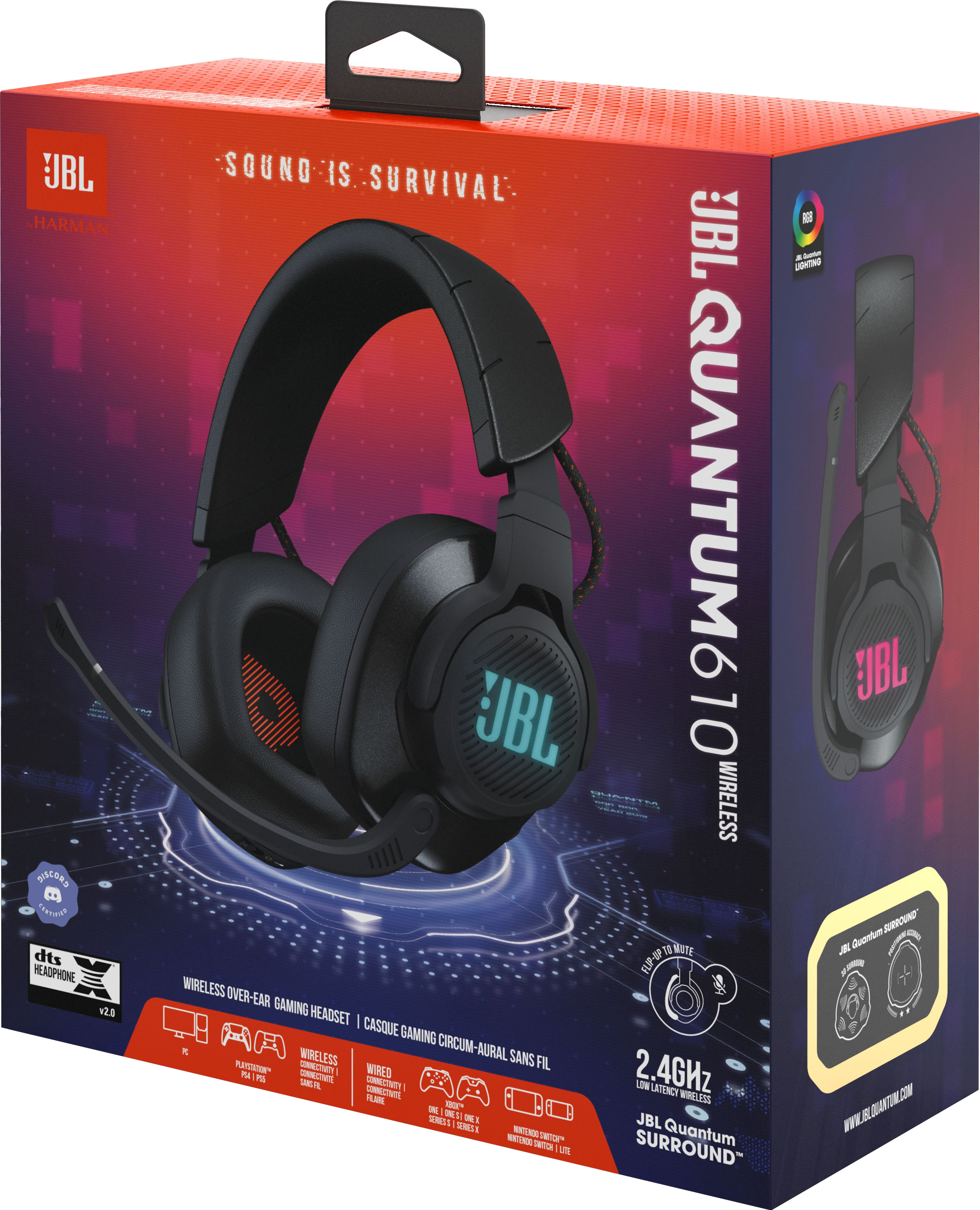 Игровая гарнитура JBL Quantum 610 Black (JBLQUANTUM610BLK) фото 9