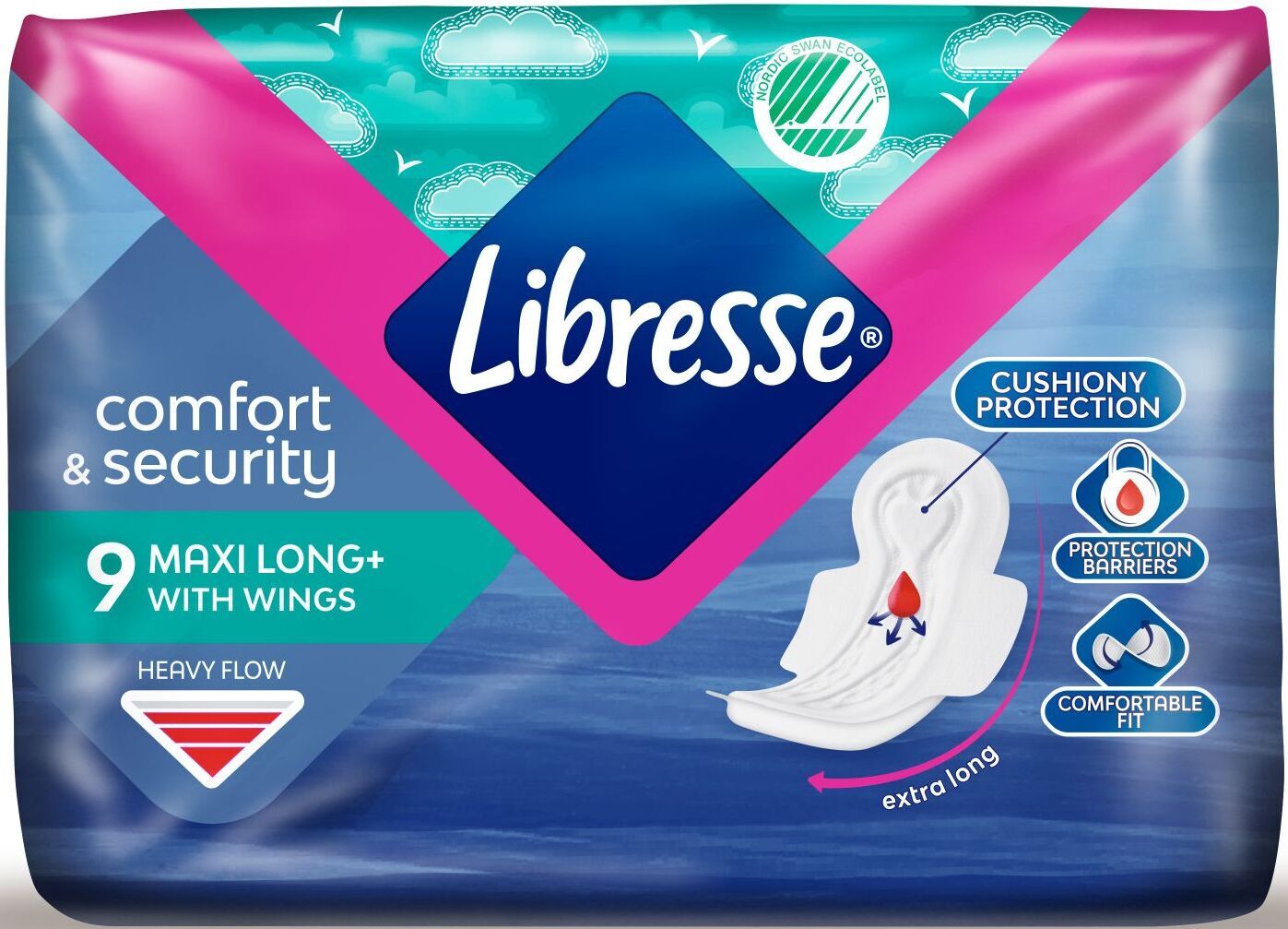 Гигиенические прокладки Libresse Maxi Long 9 шт. фото 2