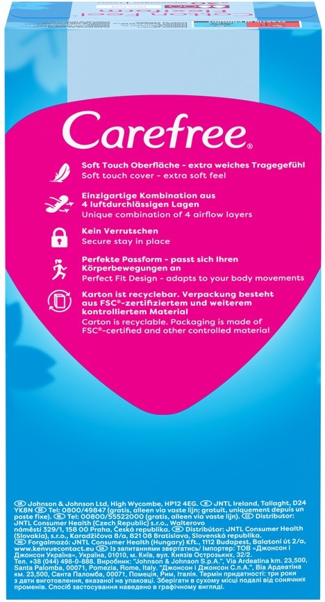 Прокладки гигиенические Carefree FF Воздухопроницаемые 30 шт фото 
