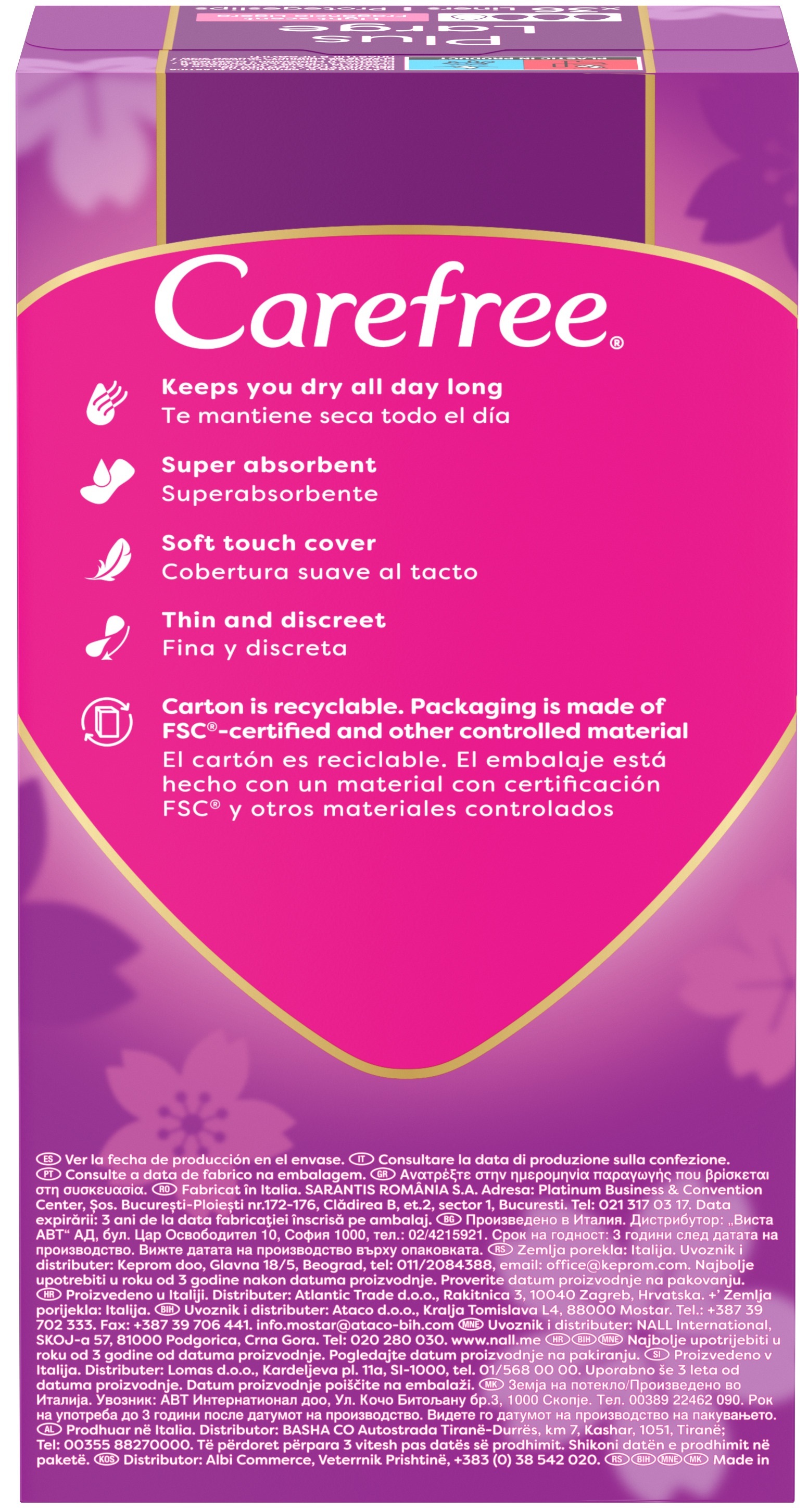 Щоденні гігієнічні прокладки Carefree Plus Large 36штфото5