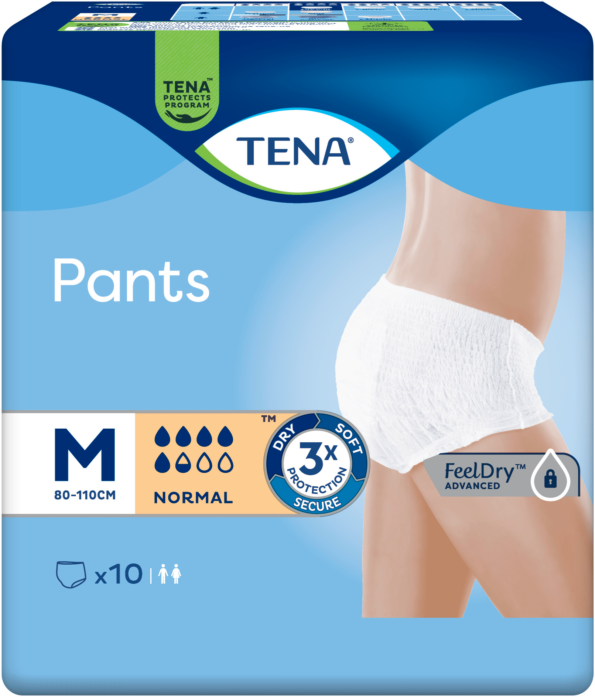 Підгузки-трусики для дорослих Tena Pants Normal Medium 10 шт.фото2