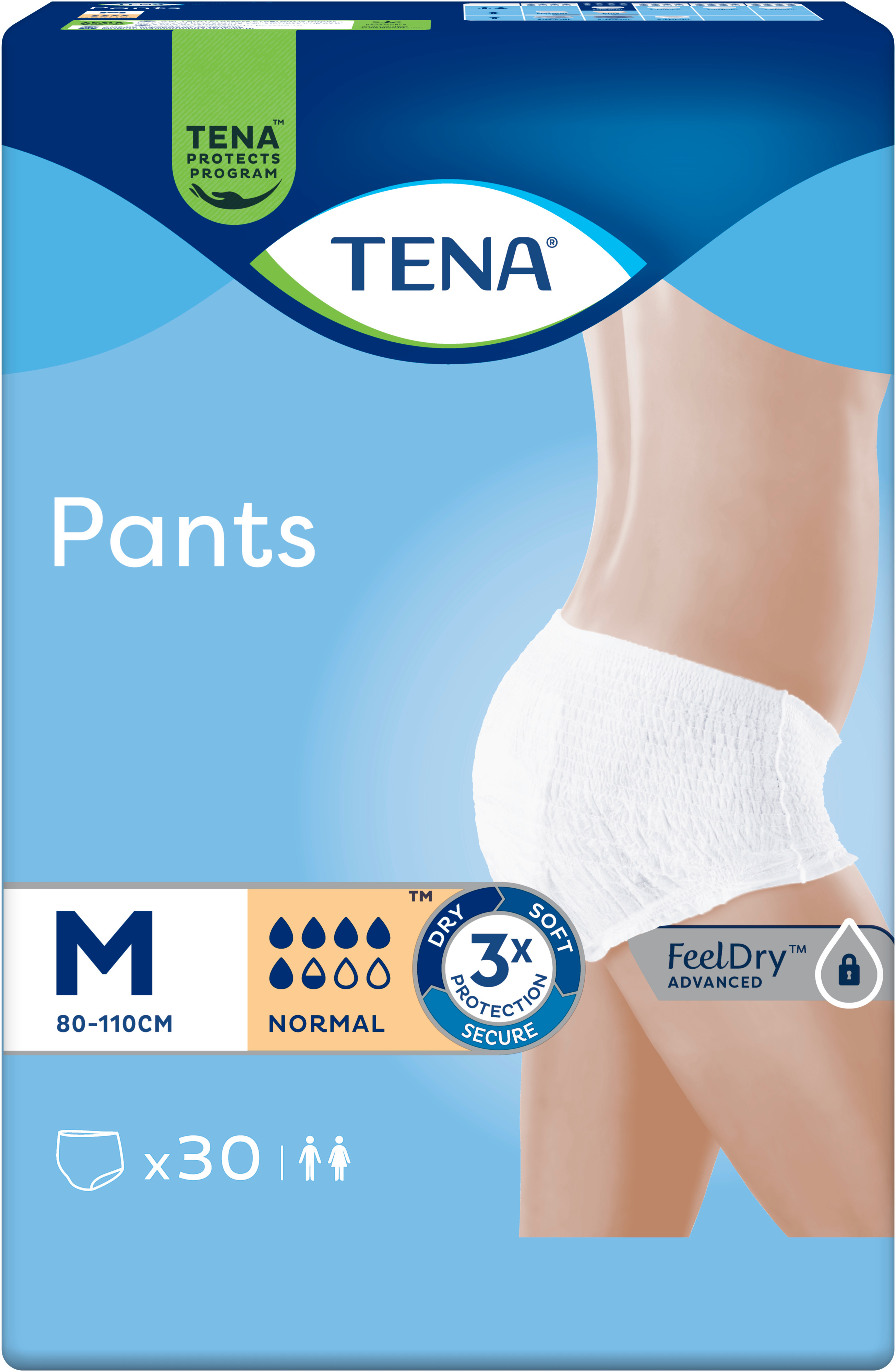 Подгузники-трусики для взрослых Tena Pants Normal Medium, 30 шт. фото 2