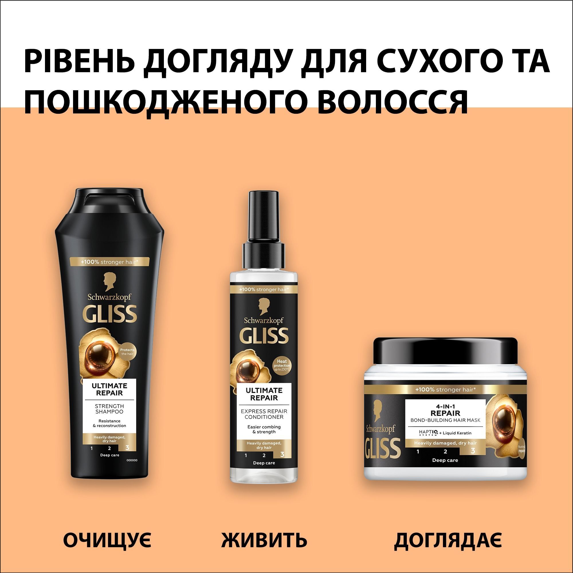 Gliss Kur Шампунь 400мл Экстремальное Восстановление фото 8