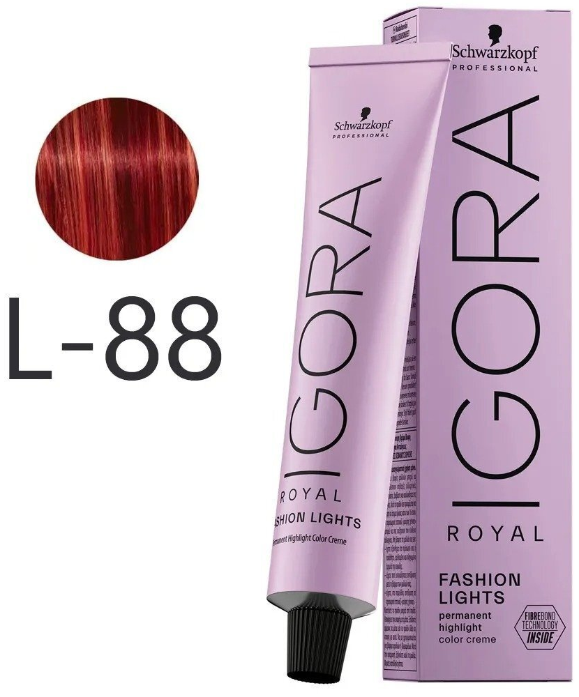 Фарба для волосся Schwarzkopf Professional Igora Royal Fashion Lights L-88 Червоний 60млфото2