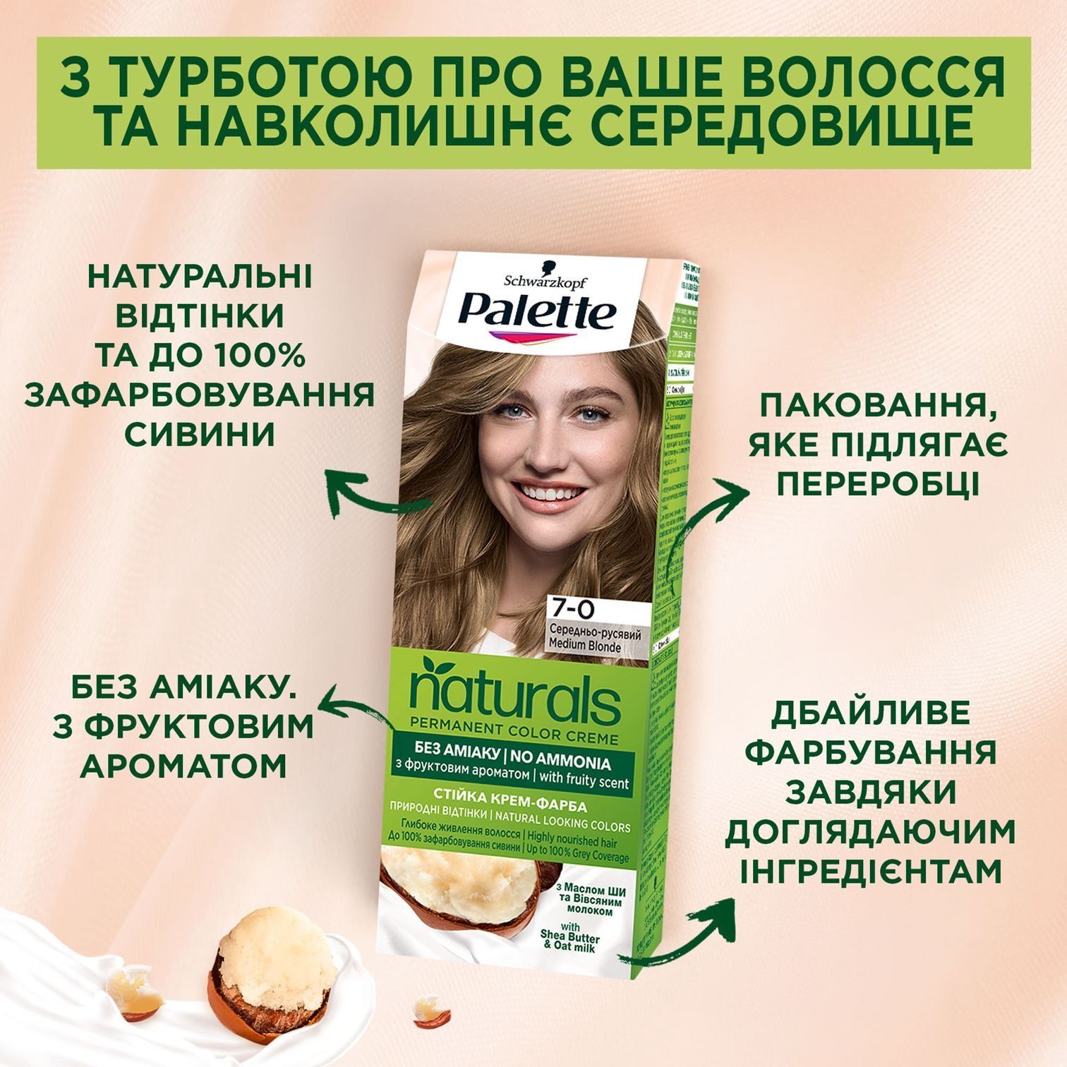 Стійка крем-фарба Palette Naturals 9-1 Холодний Світло-Русявийфото8