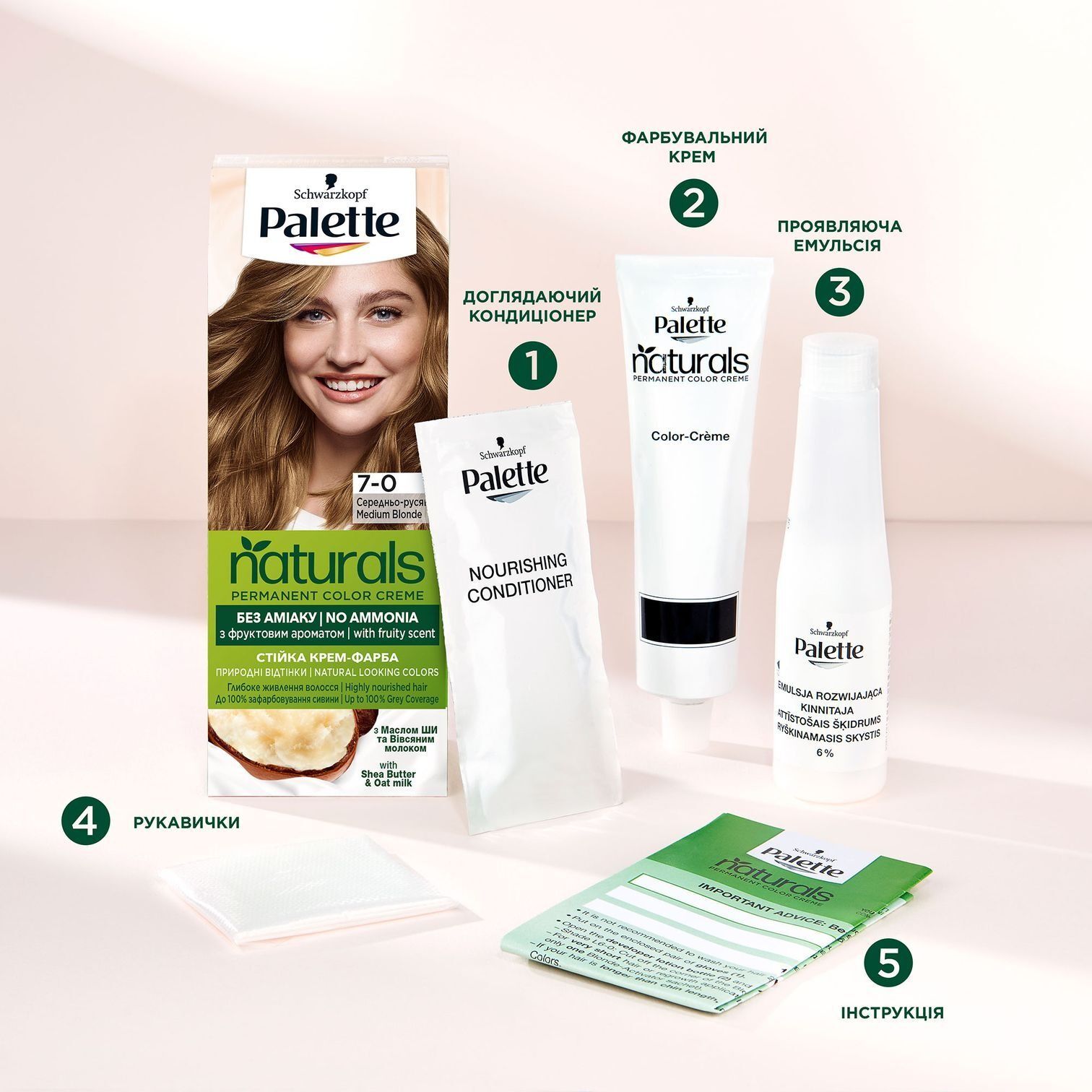 Стійка крем-фарба Palette Naturals 9-1 Холодний Світло-Русявийфото3