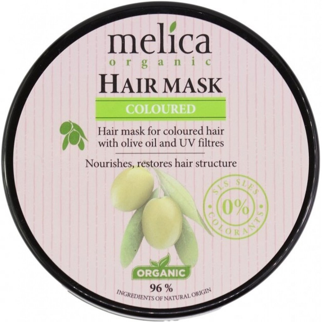 Маска для фарбованого волосся Melica Organic з екстрактом лаванди та УФ-фільтрами, 350 млфото2
