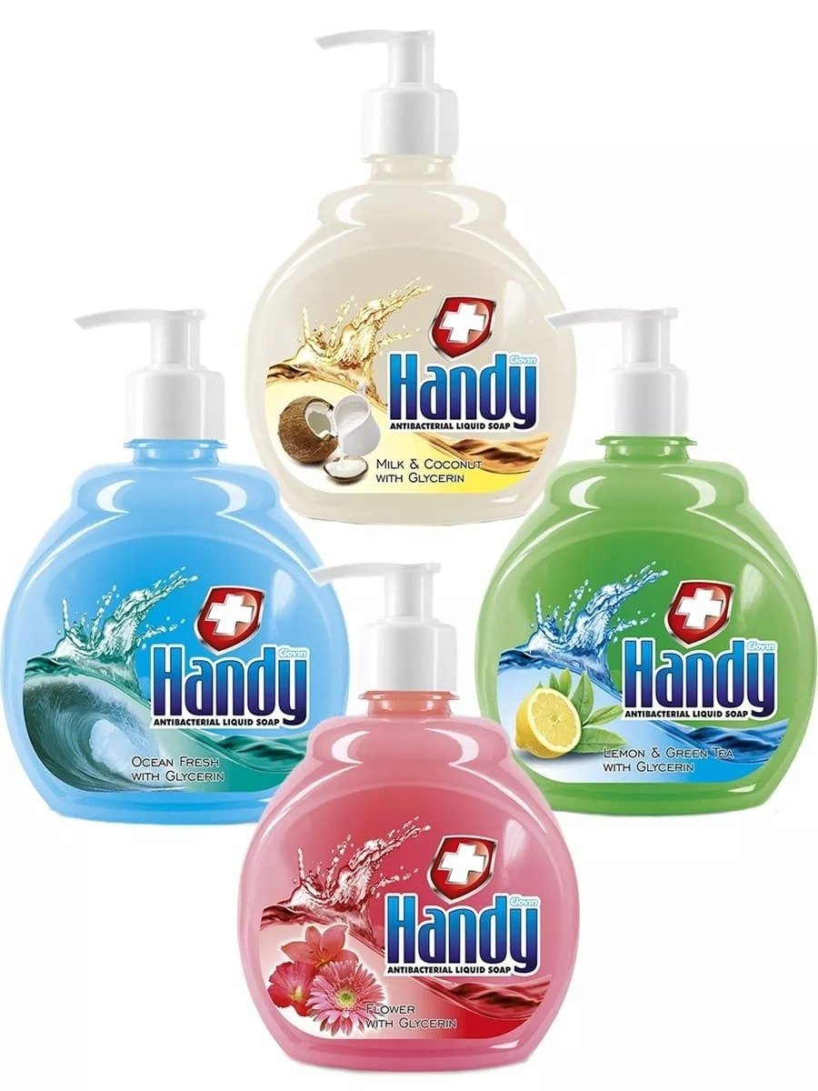 Рідке мило Handy Milk&Coconut with Glycerin Антибактеріальне 500 млфото