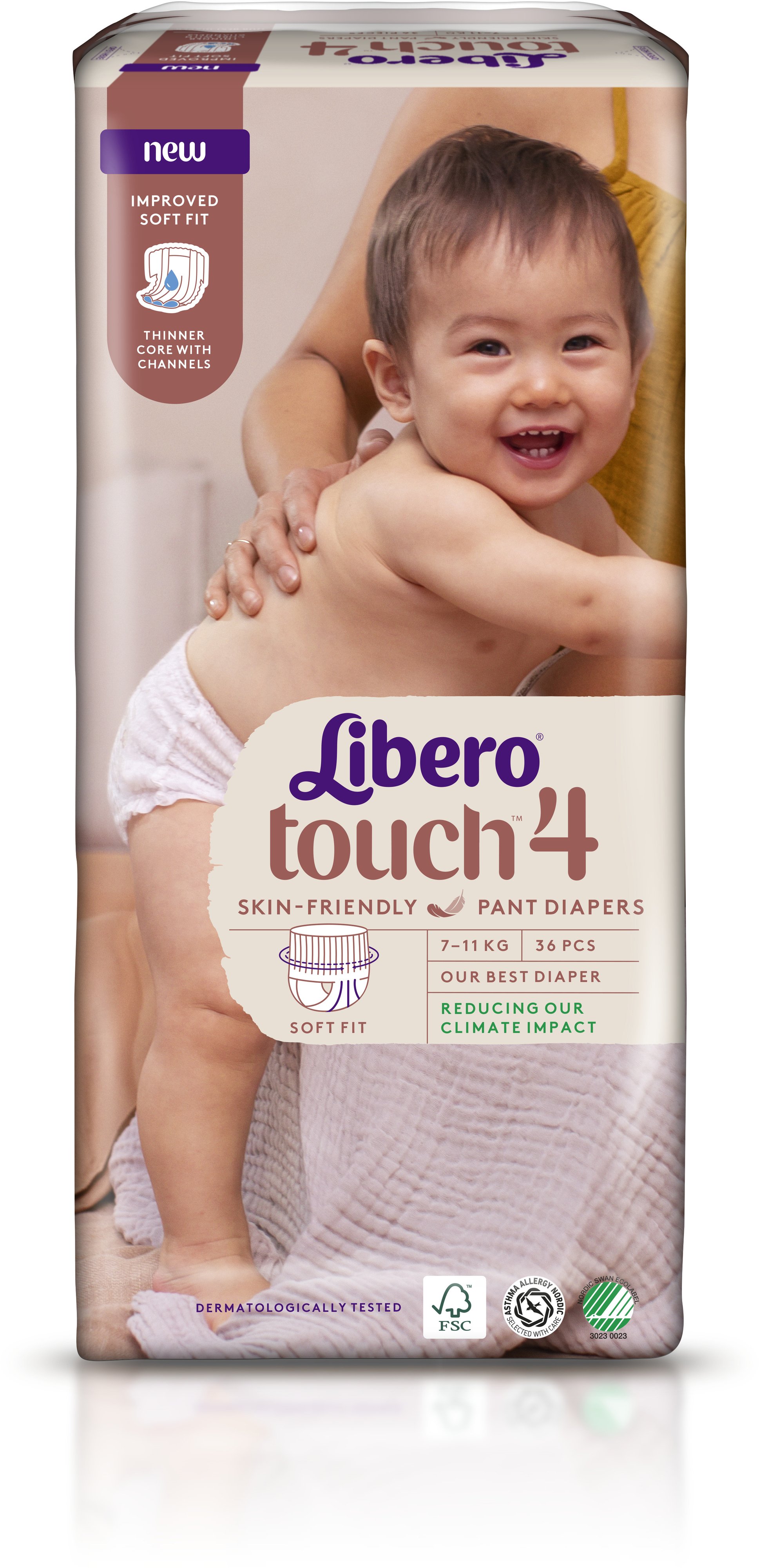 Підгузки дитячі Libero Touch Pants 4 36штфото2