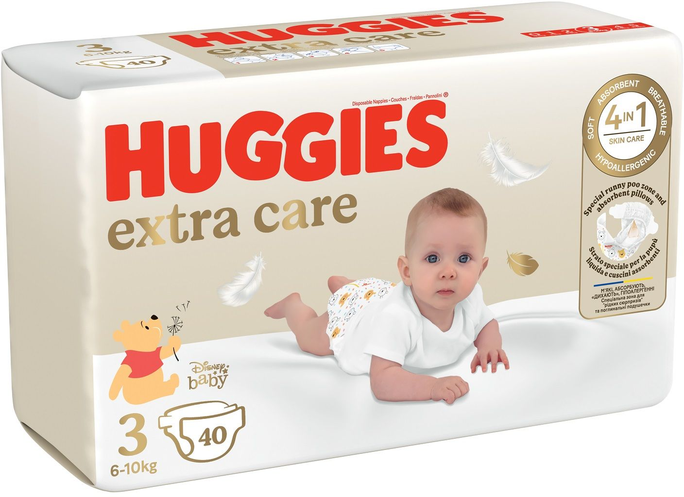 Подгузники Huggies Extra Care 3 6-10кг 40шт фото 2