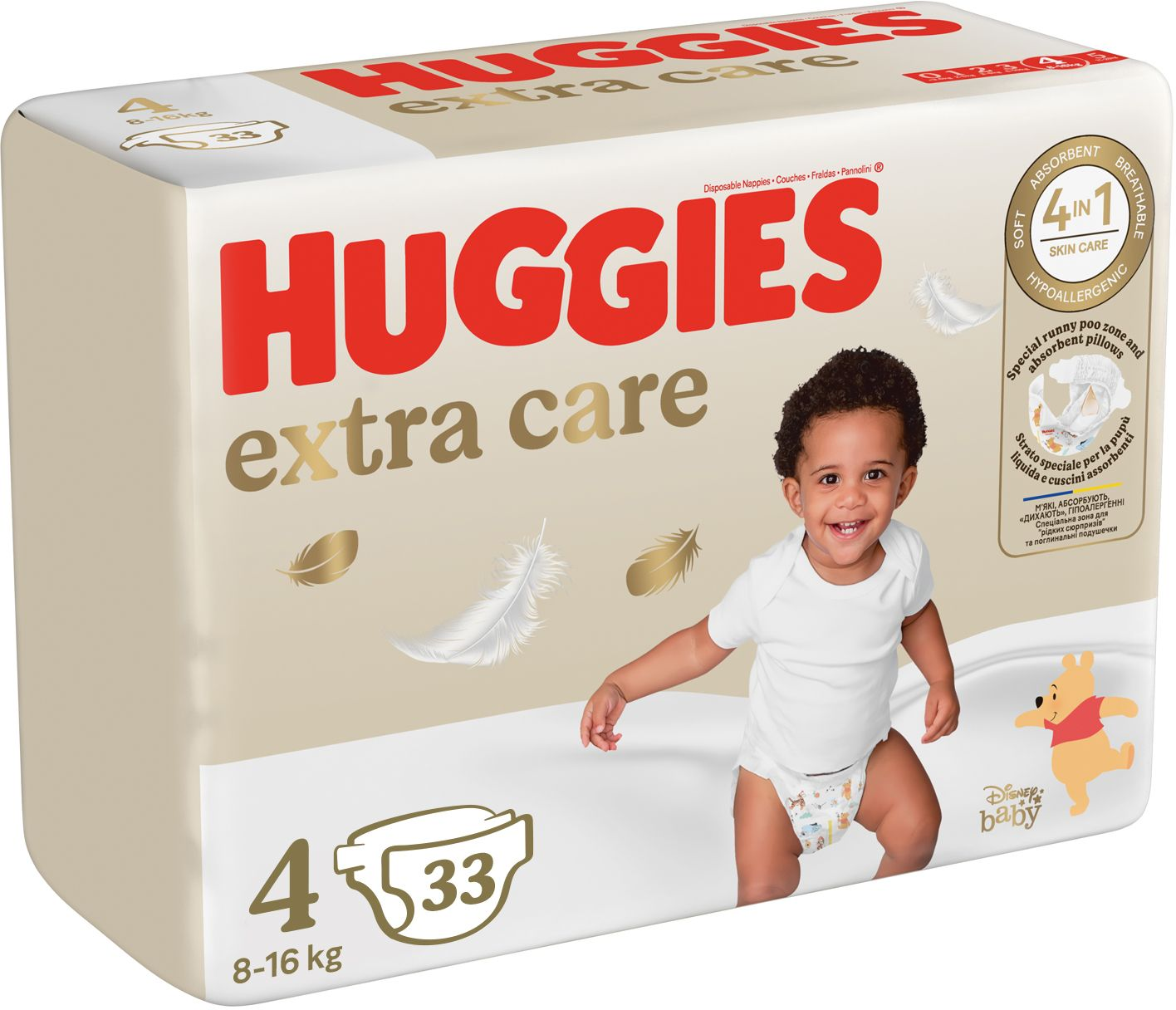 Подгузники Huggies Extra Care 4 8-16кг 33шт фото 2