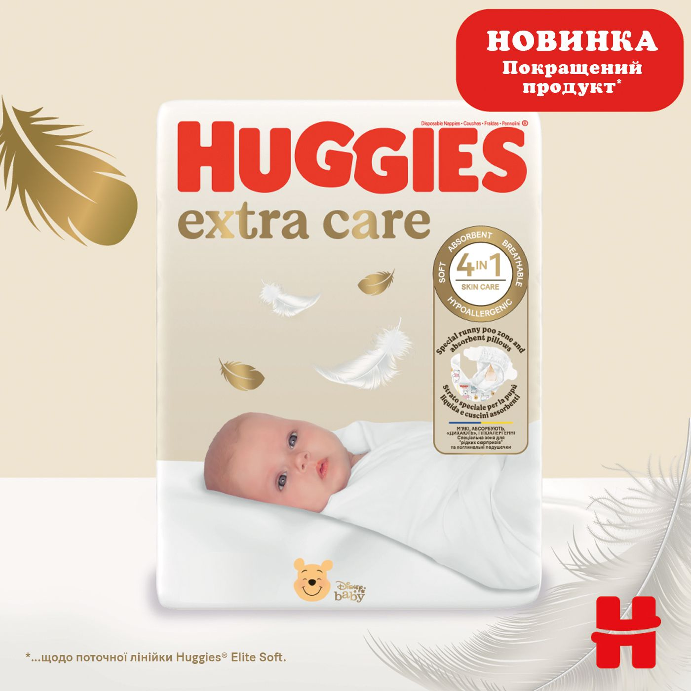 Підгузки Huggies Extra Care Mega 3 6-10кг 72штфото3