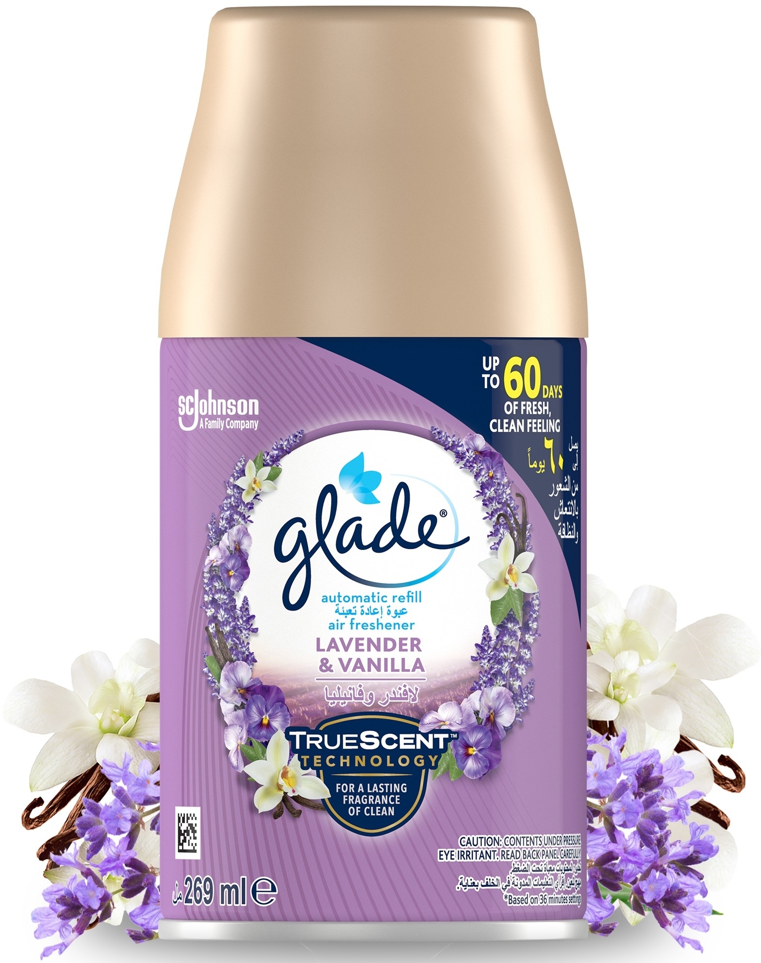 Освежитель воздуха Glade Лаванда и ваниль 269мл фото3