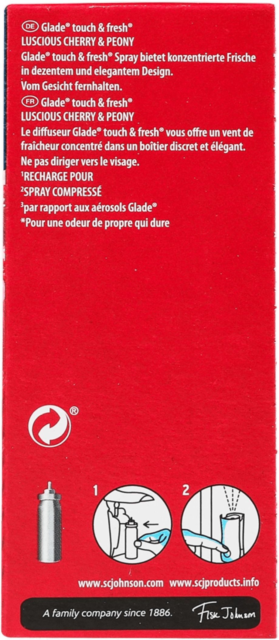 Освежитель воздуха-микроспрей Glade Пион и сочные ягоды 10мл фото 4