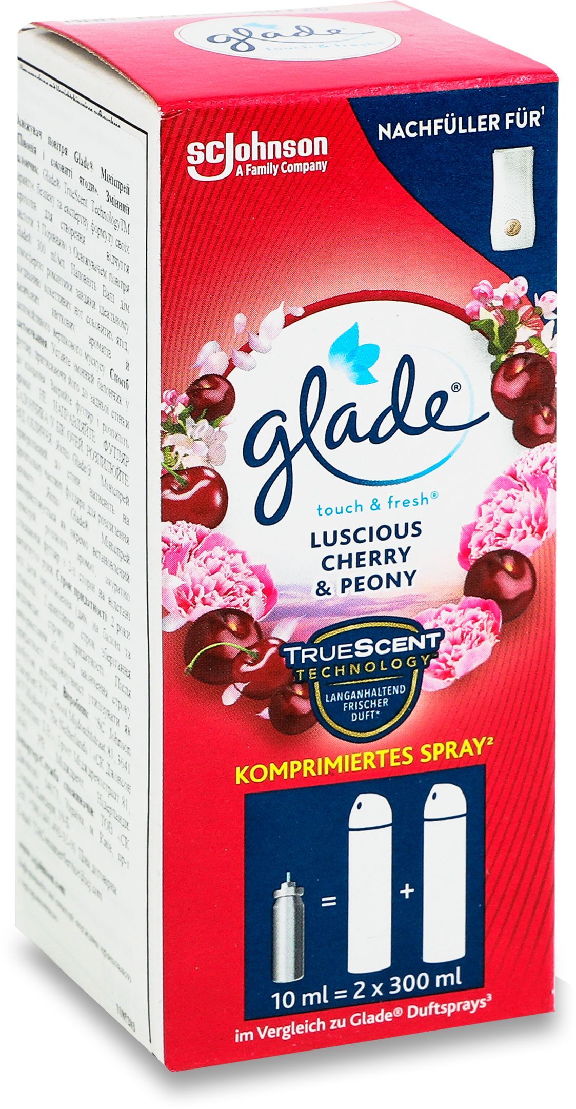 Освежитель воздуха-микроспрей Glade Пион и сочные ягоды 10мл фото 2