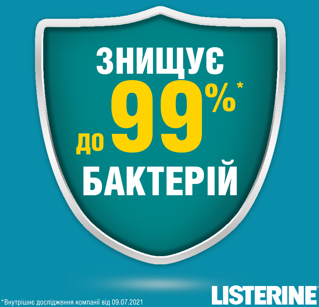 Ополіскувач для ротової порожнини Listerine Свіжа м'ята/Захист ясен 1 лфото8