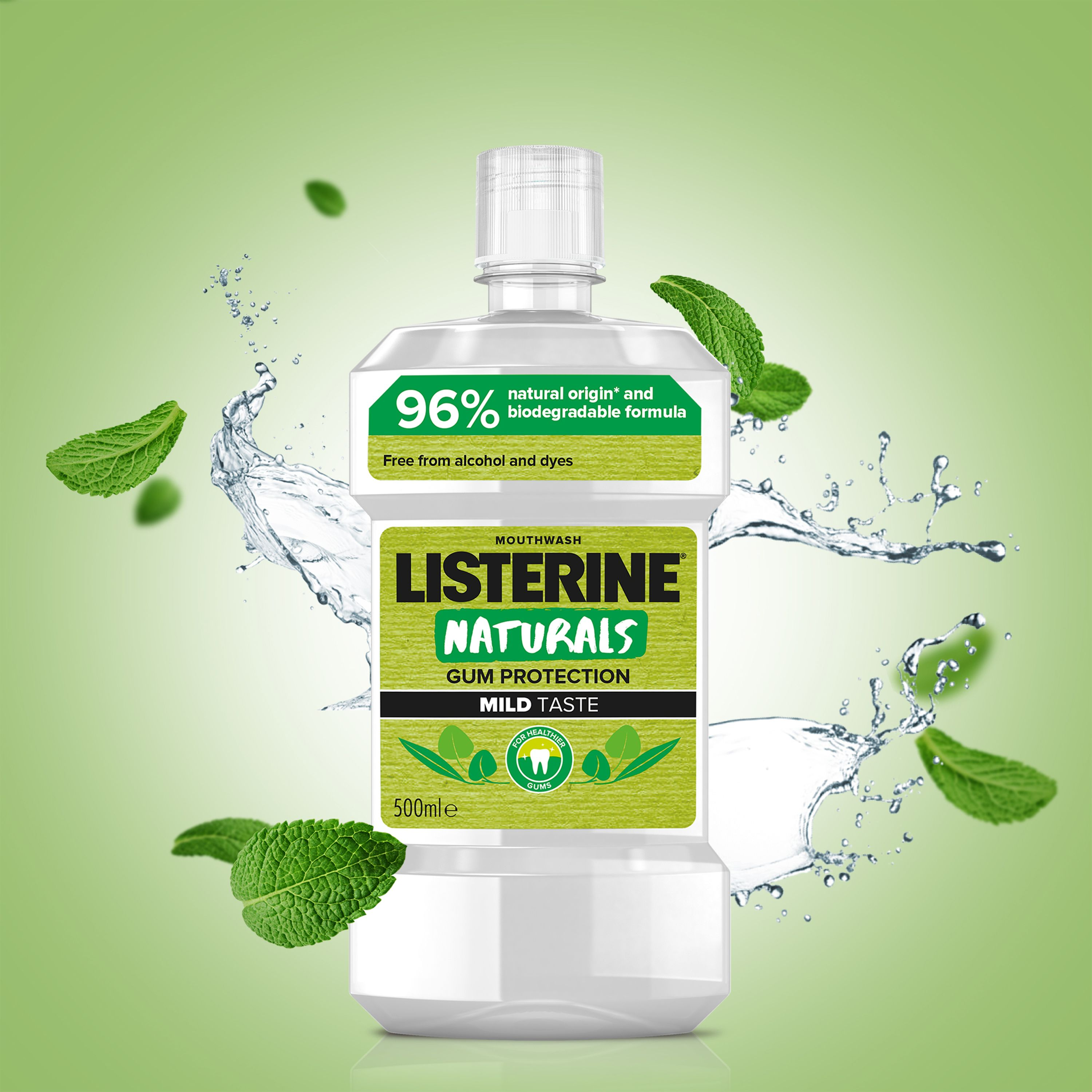 Ополаскиватель для полости рта Listerine Naturals 500мл фото 3