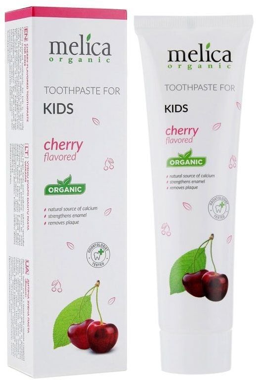 Зубна паста дитяча Melica Organic вишняфото2
