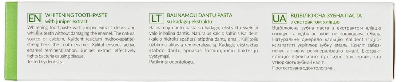 Зубная паста Melica Organic отбеливающая с экстрактом можжевельника фото 4