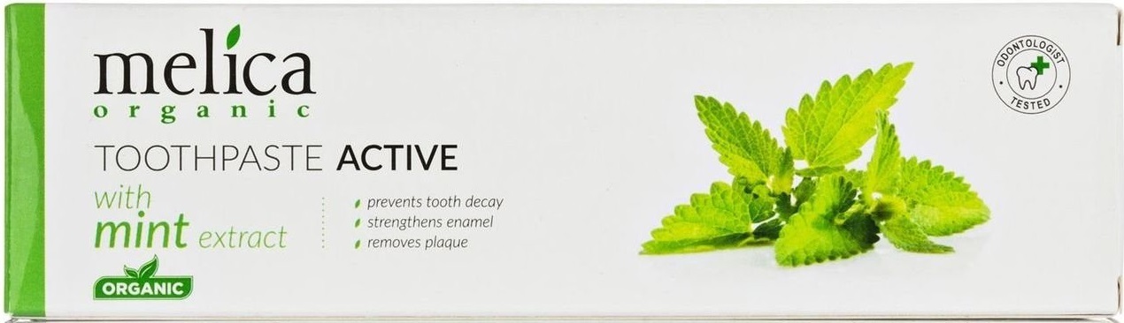 Зубна паста Melica Organic активна з екстрактом м'ятифото3