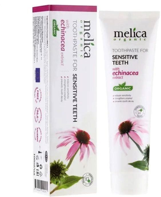 Зубна паста Melica Organic для чутливих зубів з екстрактом ехінацеїфото2