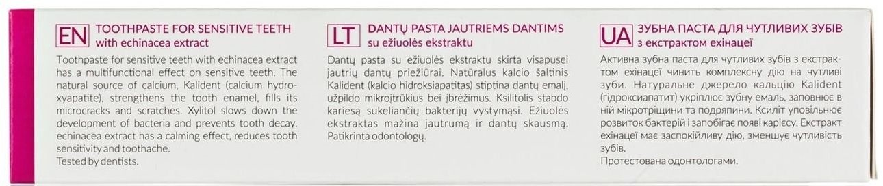 Зубна паста Melica Organic для чутливих зубів з екстрактом ехінацеїфото4