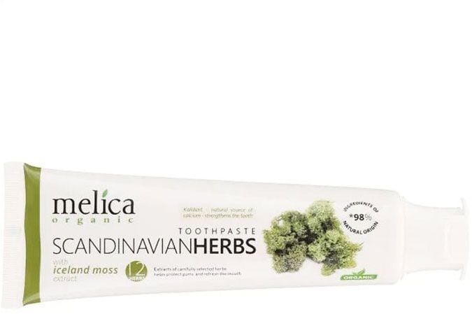 Зубна паста Melica Organic лікувальні трави скандинавії 100млфото2