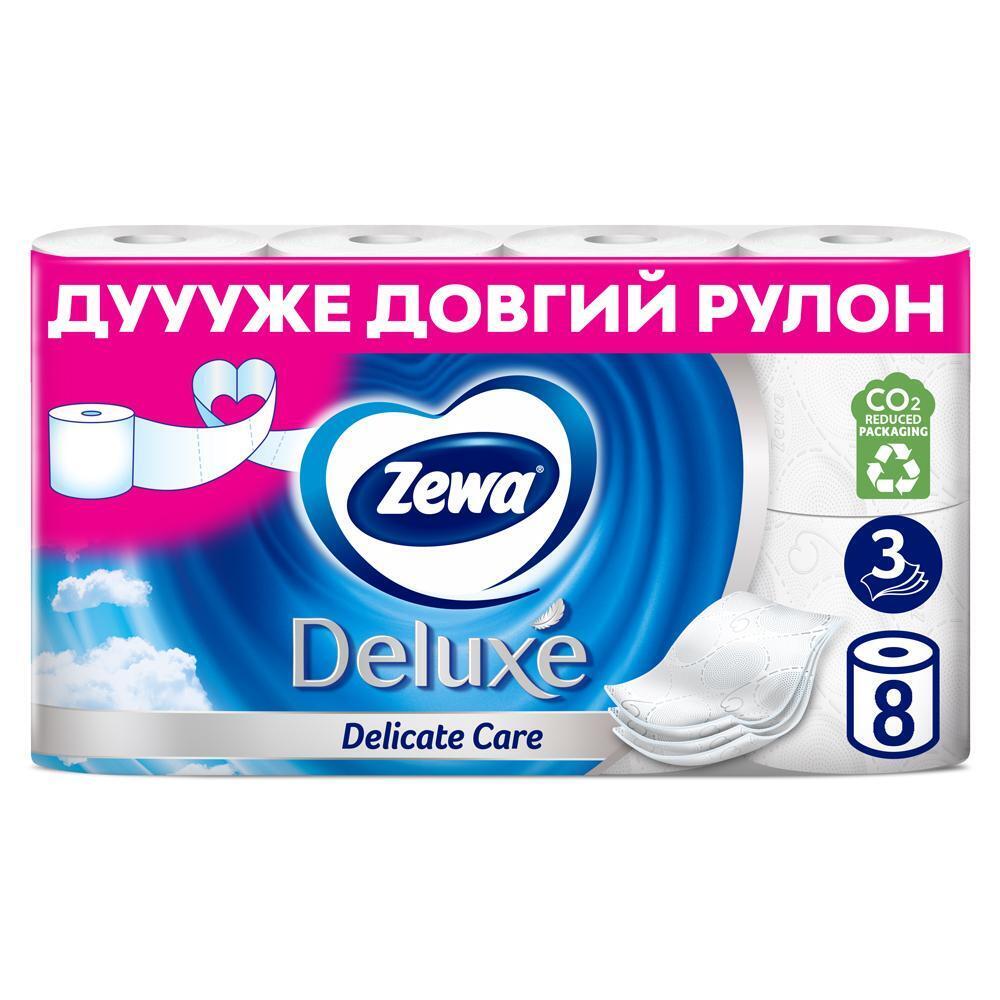 Туалетний папір Zewa Deluxe Delicate Care 8штфото2