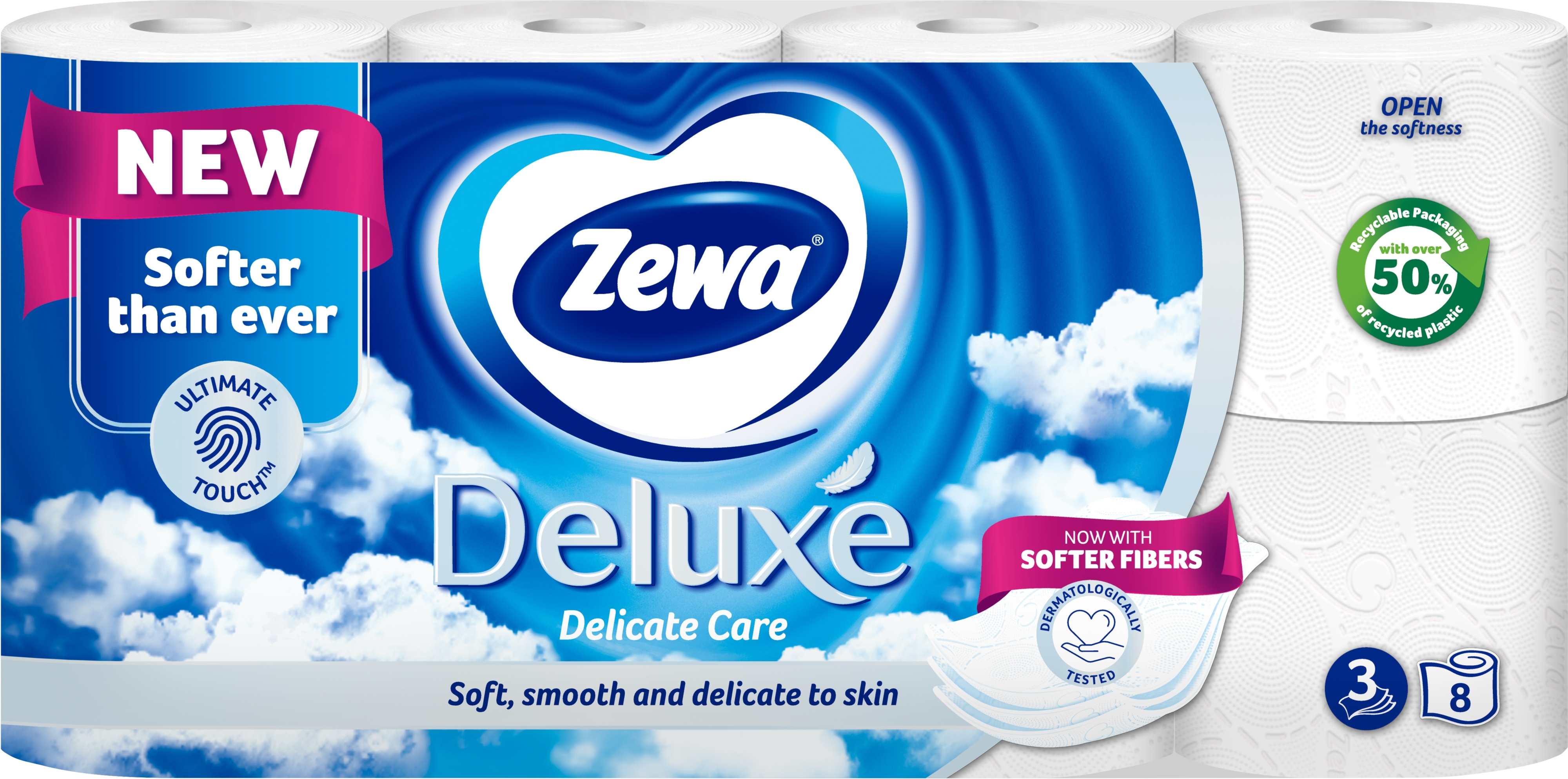 Туалетний папір Zewa Deluxe Delicate Care 8штфото
